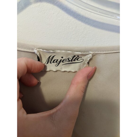 Vintage 70s Tan Maxi Dress Long Sleeve Drawstring Boho Prairie Peasant Retro L - Picture 9 of 9